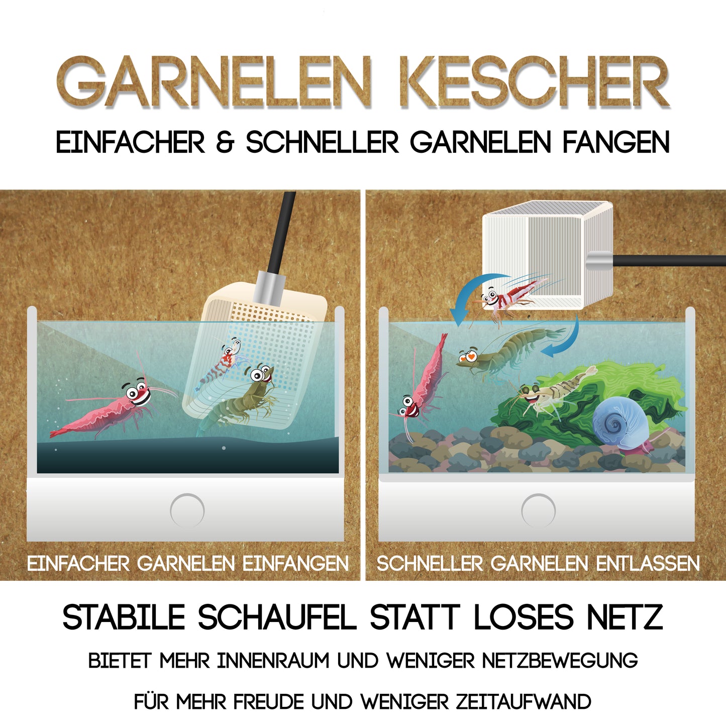 GARNELEN4YOU® Schaufel (20 cm | Flach)