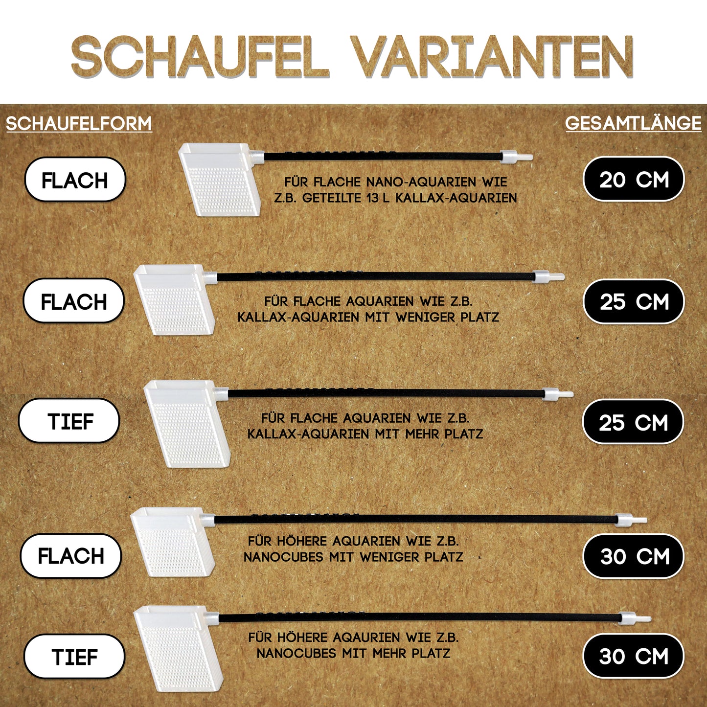 GARNELEN4YOU® Schaufel (20 cm | Flach)