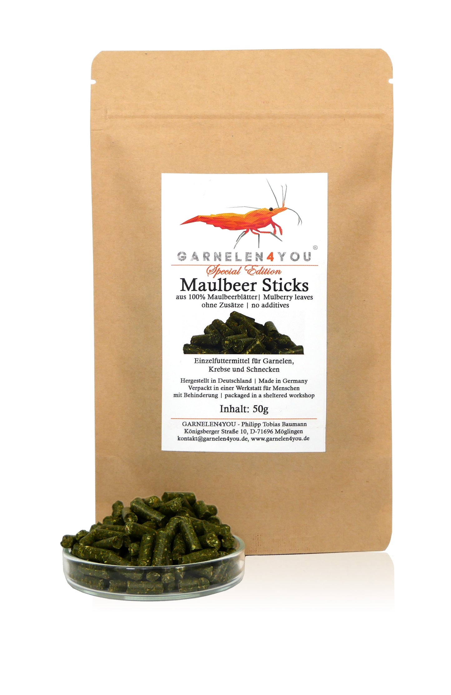 GARNELEN4YOU® Maulbeer Sticks