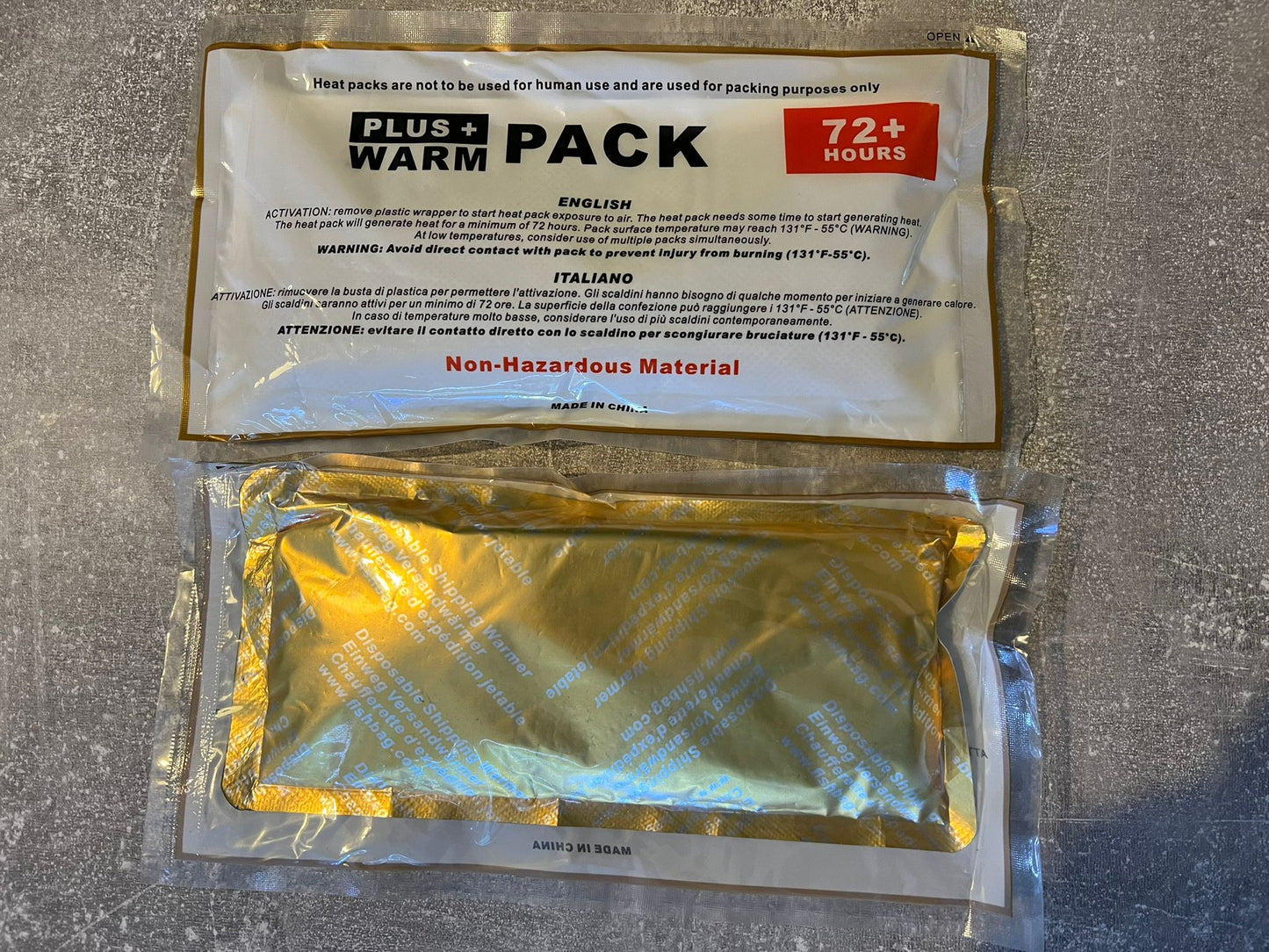 Heatpack 72 hours for animal transport